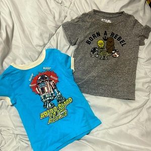 Disney Star Wars T-shirts size 2T